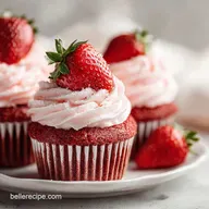 Valentines Day Cupcakes with Strawberry Frosting
