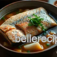 Savory Salmon Fish Head Soup: A Delight for Your Dinner Table