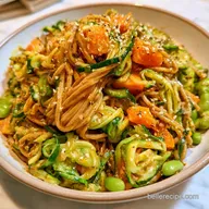 Soba and Zucchini Noodle Salad for 4