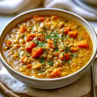 Spiced Lentil Soup for 6 Servings