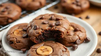 Bake Banana Brownie Cookies in 25 Minutes recipe card