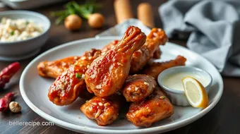 Bake Chicken Wings with Spicy Garlic Flavor