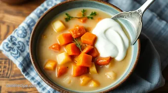 Cook Easy Czech Soup with Sour Cream Delight recipe card