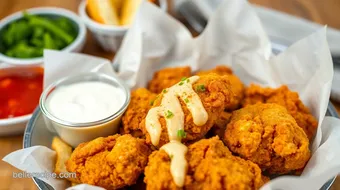 Fried Nashville Chicken with Creamy Goodness recipe card