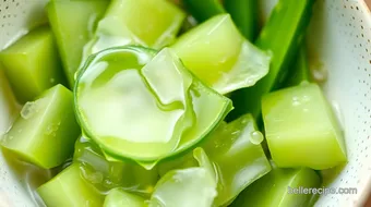 Mixing Soothing Aloe Vera Skin Remedy