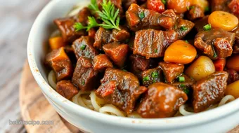 Sear Beef Splendor: Slow Simmer Bliss recipe card