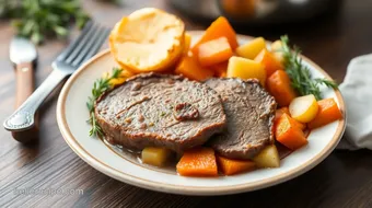 Slow Cooked Eye of Round Roast Comforting Meal