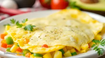 Easy omelet with bell pepper and avocado: 7 Delicious Ways to Start Your Day! recipe card