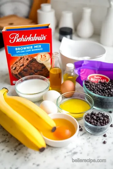 Banana Brownie Cookie Delights ingredients