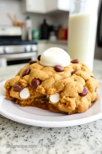 Chips Ahoy Stuffed S’mores Big Cookie steps