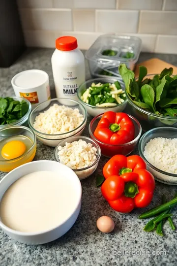 Savory Herb and Cheese Mini Quiches ingredients