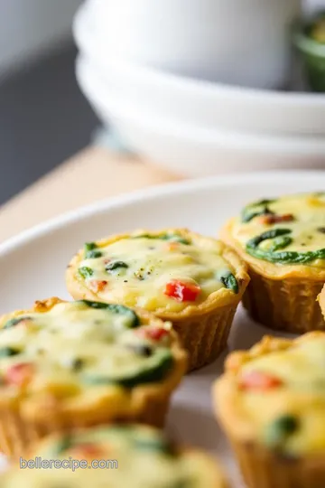 Savory Herb and Cheese Mini Quiches presentation