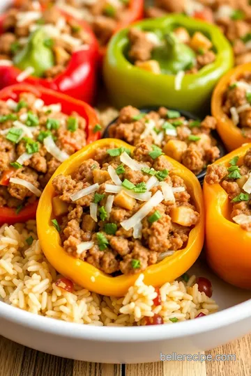 Savory Stuffed Bell Peppers: A Traditional Family Favorite presentation