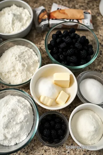 Simple Goumi Berry Pie ingredients