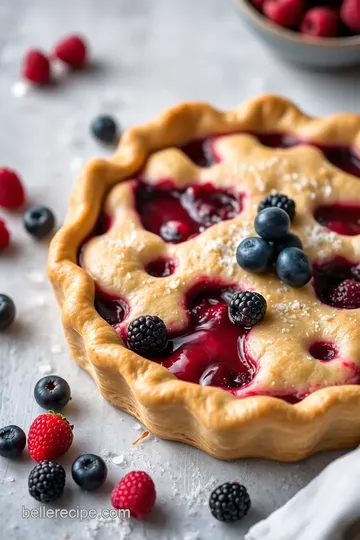 Simple Goumi Berry Pie presentation