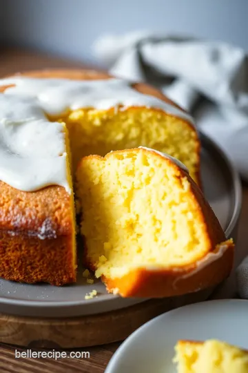 Rachel Ray-Inspired Yellow Cake presentation