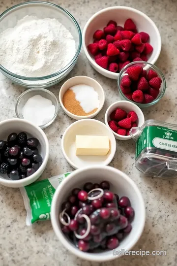 Delicious Goumi Berry Pie ingredients