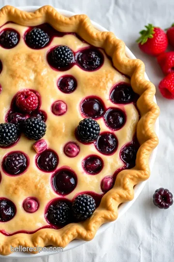 Delicious Goumi Berry Pie presentation