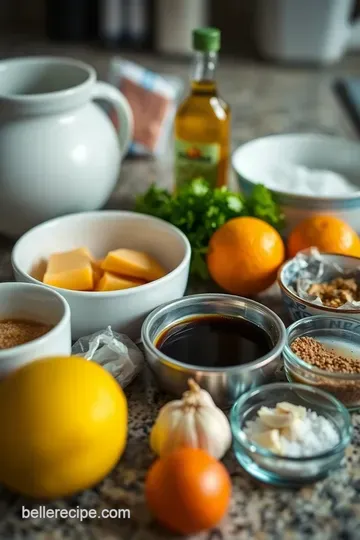 Beautifully Grilled Tuna Steaks with Zesty Marinade ingredients