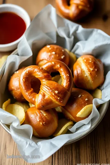 Crispy Crunchy Pretzel-Wrapped Potato Chip Bites presentation