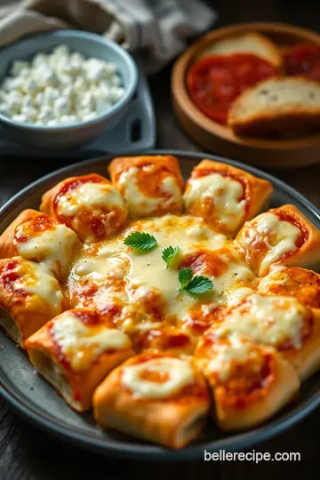 Cheesy Homemade Pizza Rolls: Bite-Sized Bliss presentation