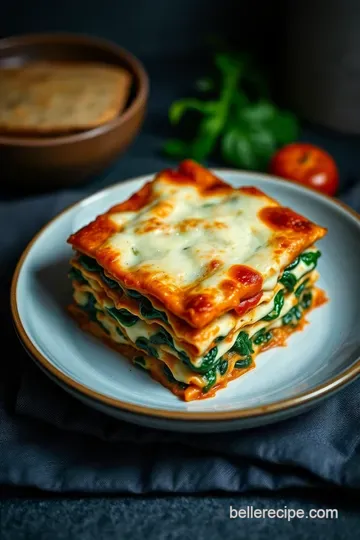 Cheesy Spinach and Ricotta Lasagna: A Comforting Classic presentation