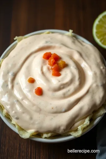 Chick-fil-A Inspired Creamy Salsa Dressing presentation