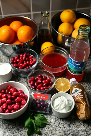 Citrus Berry Fizz: A Delightful Non-Alcoholic Punch ingredients