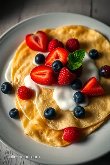 Classic French Crepes: Fluffy Delights in Every Bite presentation