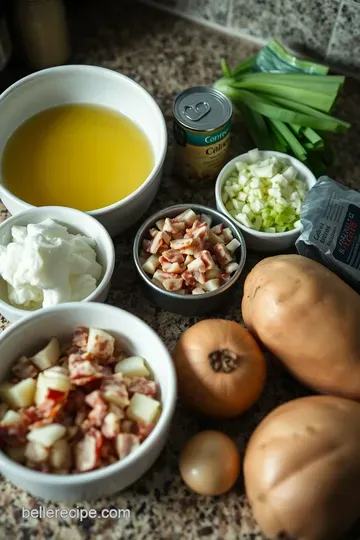 Classic New England Clam Chowder: A Taste of Coastal Comfort ingredients