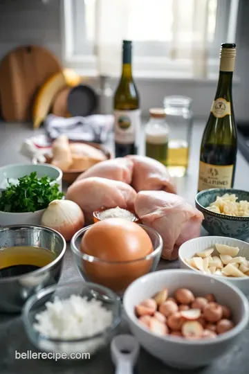 Classic Poulet au Moutarde: French Mustard Chicken Delight ingredients