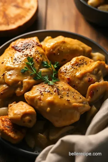 Classic Poulet au Moutarde: French Mustard Chicken Delight presentation