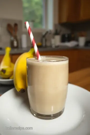 Creamy Peanut Butter Banana Bliss Smoothie steps