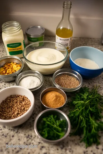 Creamy Pepper Ranch Dressing ingredients