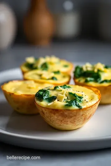 Creamy Sous Vide Egg Bites with Spinach and Cheese presentation