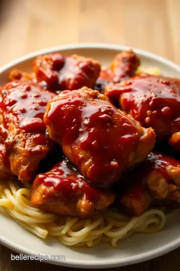 Crispy Air Fryer Barbecue Chicken presentation
