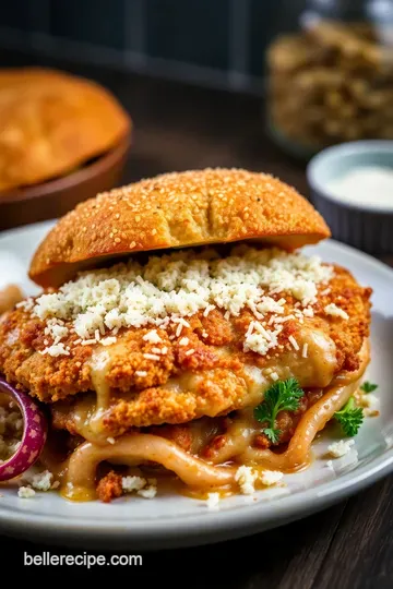 Crispy Parmesan Chicken Sandwich with Garlic Aioli presentation