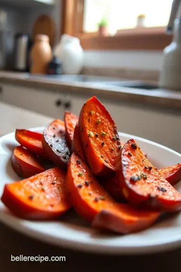 Crispy Roasted Red Sweet Potato Wedges with Thyme and Garlic steps