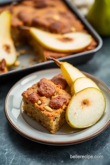 Dairy-Free Koogle Pear Cake presentation