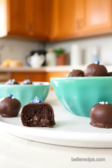 Decadent Blue Bell Chocolate Brownie Truffles steps