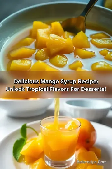 Delicious Mango Syrup Recipe: Unlock Tropical Flavors for Desserts!