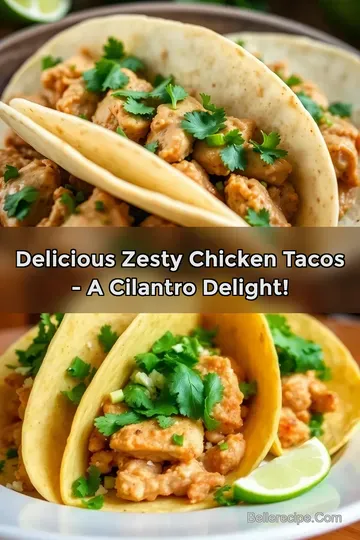 Delicious Zesty Chicken Tacos - A Cilantro Delight!