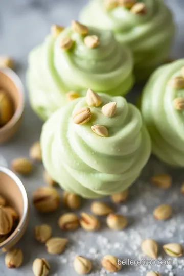 Pistachio Joe Pudding Popsicles presentation