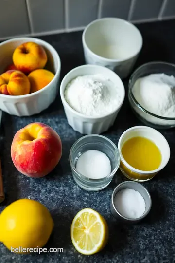 Heavenly Peach Sorbet: A Burst of Summer in Every Scoop! ingredients