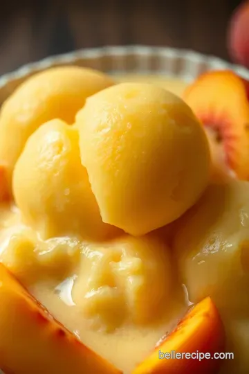Heavenly Peach Sorbet: A Burst of Summer in Every Scoop! presentation