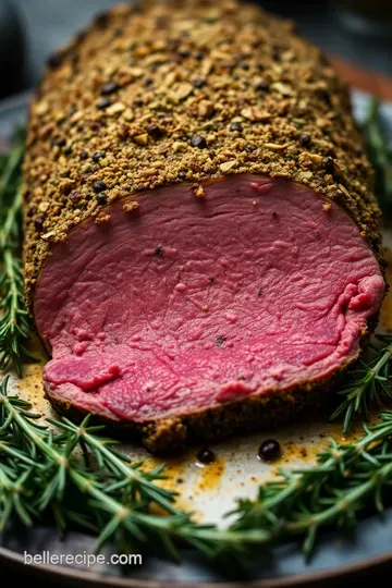 Herb-Crusted Tenderloin Roast: A Showstopper for Any Occasion presentation