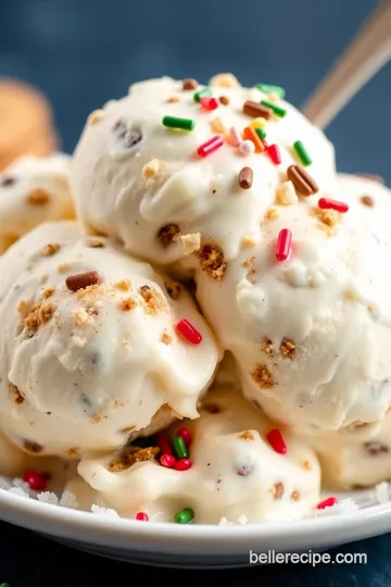 Homemade Blue Bell Christmas Cookie Ice Cream Delight presentation