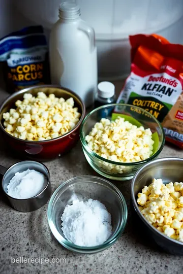 Homemade Kettle Corn: An Irresistible Sweet-Salty Snack! ingredients