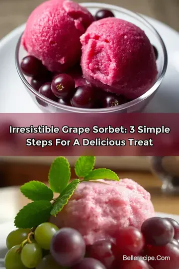 Irresistible Grape Sorbet: 3 Simple Steps for a Delicious Treat