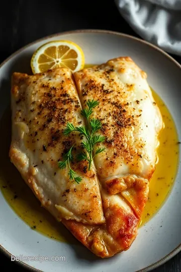 Pan-Seared Porgy with Lemon Herb Butter Sauce presentation